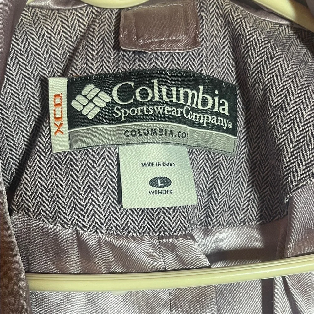Columbia Purple Gray Chevron Double-Breasted Utility Jacket - Picture 2 of 7